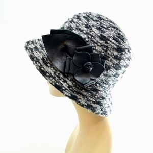 Daniele Meucci Woven‎ Wool Cloche Hat